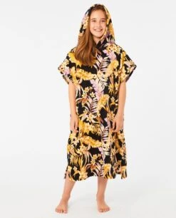 Swell Hooded Towel - Girls (8-16 Years) -Wavy Trend Wear 005gto 0090 1 1 1