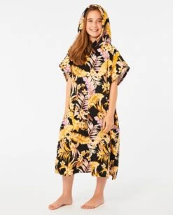 Swell Hooded Towel - Girls (8-16 Years) -Wavy Trend Wear 005gto 0090 2 1 1