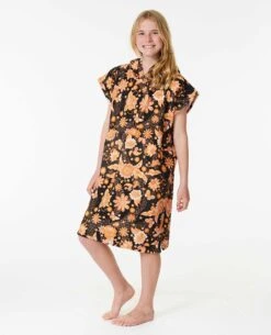 Mixed Hooded Towel - Girls (8-14 Years) -Wavy Trend Wear 00agto 8264 4