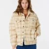 Sunrise Session Sherpa Lined Button Up Jacket -Wavy Trend Wear 018wja 0001 1