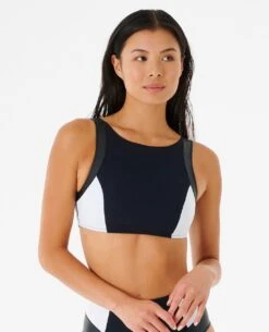 Mirage Ultimate High Neck Crop Bikini Top -Wavy Trend Wear 01cwsw 1000 1