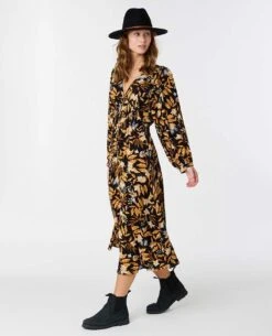 La Isla Long Sleeve Midi Dress -Wavy Trend Wear 03gwdr 0090 3