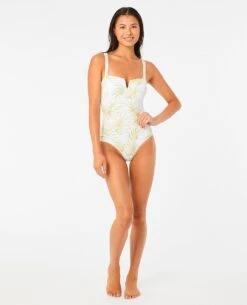 Montego Palm Good Coverage One Piece Swimsuit -Wavy Trend Wear 03ywsw 9436 4