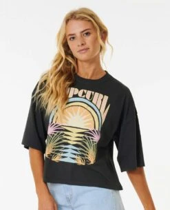 Glow Heritage Crop Tee -Wavy Trend Wear 07ewte 8264 3