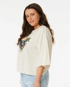 Shore Break Heritage Crop Tee -Wavy Trend Wear 07owte 3021 3