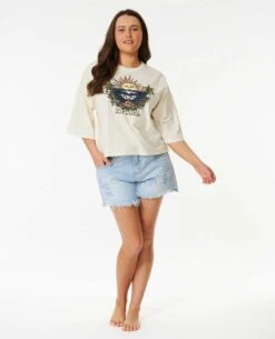 Shore Break Heritage Crop Tee -Wavy Trend Wear 07owte 3021 4