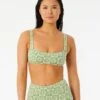Summer Check Jacquard Crop Bikini Top -Wavy Trend Wear 07twsw 0060 1