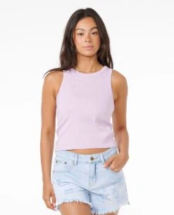 Classic Ribbed Tank Top -Wavy Trend Wear 089wte 0108 2