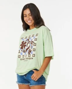 Summer Garden Heritage Tee -Wavy Trend Wear 097wte 4820 2