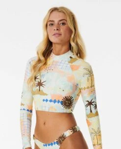 Sun Club Cropped Rash Guard