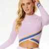 Sunrise Striped Long Sleeve Crop Top -Wavy Trend Wear 0bnwsw 0108 1