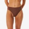 Premium Surf High Waist Cheeky Coverage Bikini Bottoms -Wavy Trend Wear 0bswsw 0009 1