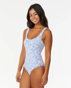 Holiday Tropics Good Coverage One Piece Swimsuit -Wavy Trend Wear 0c7wsw 8962 3
