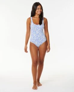 Holiday Tropics Good Coverage One Piece Swimsuit -Wavy Trend Wear 0c7wsw 8962 4