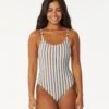 Tropics Stripe Cheeky Coverage One Piece Swimsuit -Wavy Trend Wear 0dlwsw 3282 1