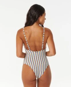 Tropics Stripe Cheeky Coverage One Piece Swimsuit -Wavy Trend Wear 0dlwsw 3282 2