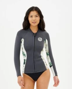 Women's 1.5mm On The Coast Dawn Patrol Wetsuit Jacket -Wavy Trend Wear 111wwj 8059 3