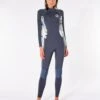 Womens Dawn Patrol 3/2mm Back Zip Wetsuit Steamer -Wavy Trend Wear 125wfs 8059 1