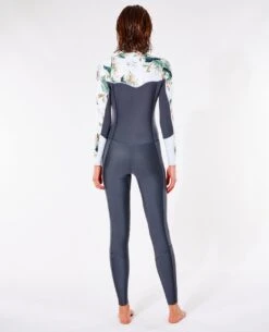 WomensDawn Patrol 3/2mm Chest Zip Wetsuit Steamer -Wavy Trend Wear 129wfs 8059 3