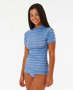 Golden Rays Short Sleeve UPF Rash Guard -Wavy Trend Wear 131wrv 1651 2