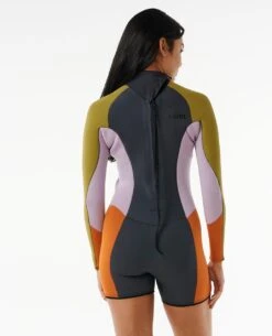 Womens Dawn Patrol 2mm Long Sleeve Springsuit -Wavy Trend Wear 133wsp 8059 2