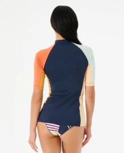 Day Break UPF Short Sleeve Rash Vest -Wavy Trend Wear 14cwrv 0049 3