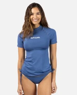 Classic Surf Short Sleeve UV Rash Vest -Wavy Trend Wear 15hwrv 9435 1