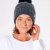 Groundswell Pom Pom Beanie -Wavy Trend Wear gbnak1 0476 1