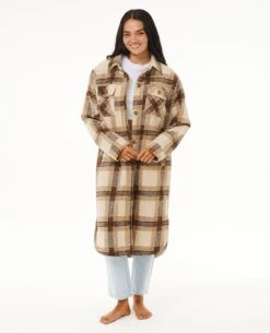 Long Line Check Jacket 9 Long Line Check Jacket -Wavy Trend Wear gjknd9 8266 4