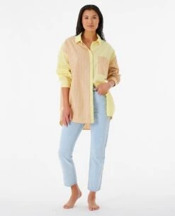 Surf Spray Block Long Sleeve Shirt -Wavy Trend Wear gshob2 4094 4